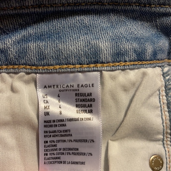 American Eagle size 8 denim button up jean skirt - Picture 5 of 5